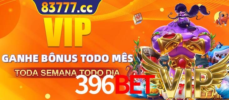 Banner promocional do 396bet oferecendo 100% de recompensas adicionais contínuas para quem fizer o login diário (Daily sign-in), com um mascote de coelho.